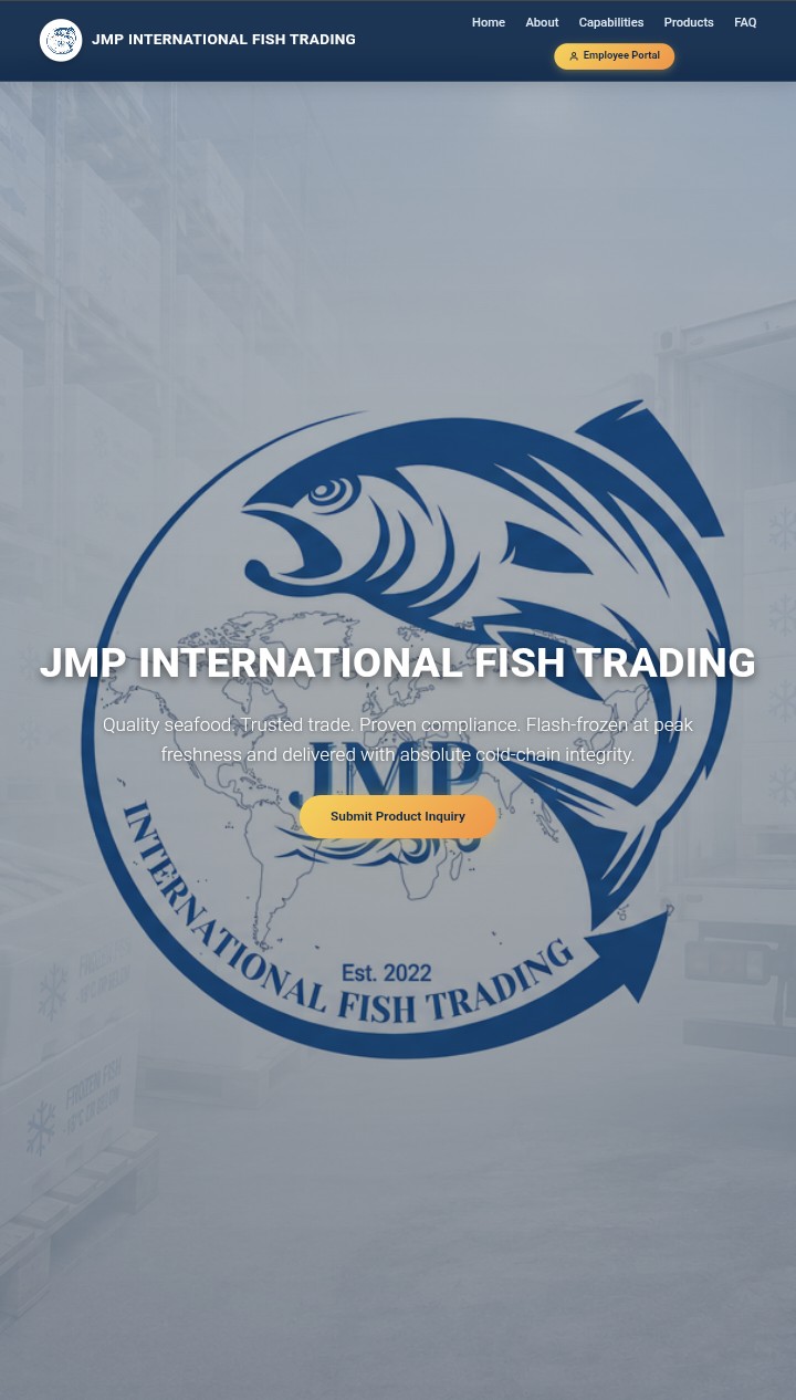JMP International Fish Trading Home Portal