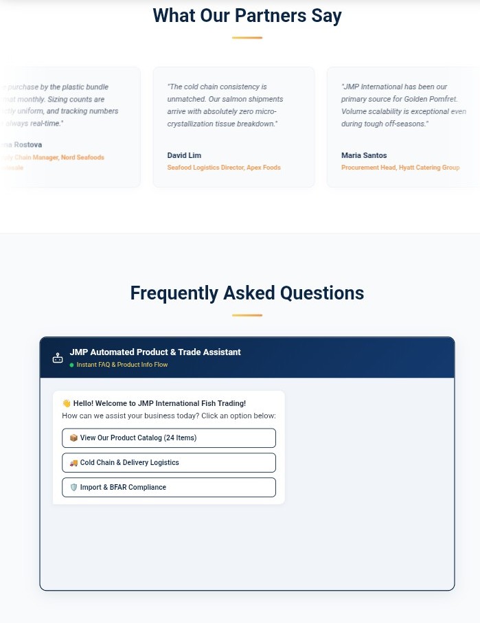 What Our Partners Say & FAQ Assistant